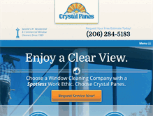 Tablet Screenshot of crystalpanes.com